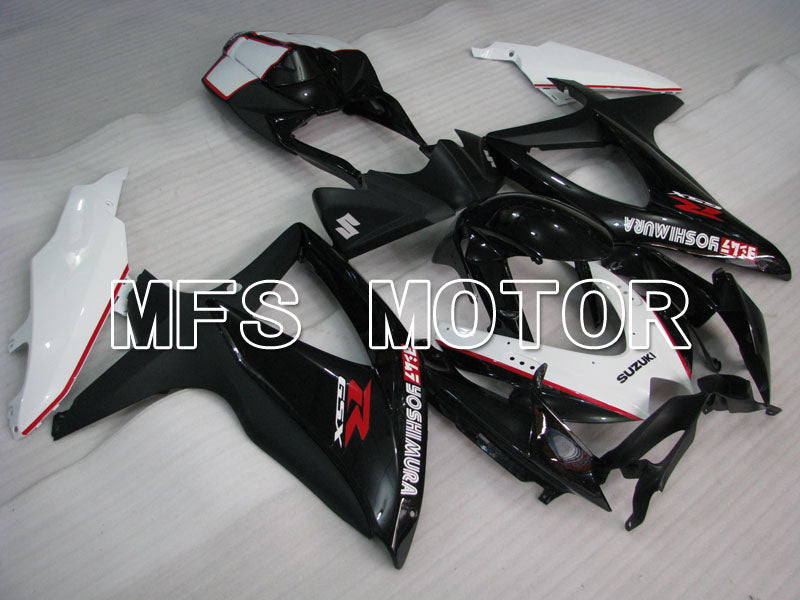 Suzuki GSXR600 GSXR750 2008-2010 Injection ABS Fairing - YOSHIMURA - Black White - MFS2452 - Fairings Kit