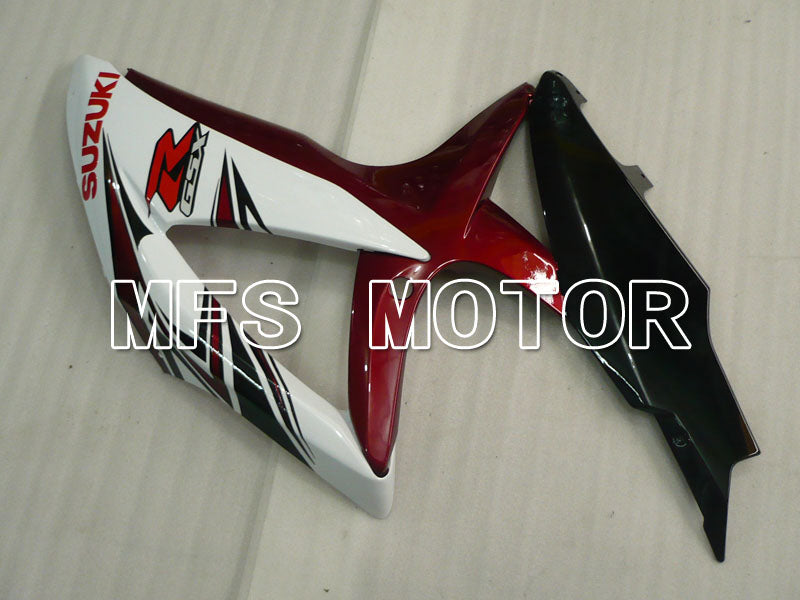 Suzuki GSXR600 GSXR750 2008-2010 Injection ABS Fairing - Factory -White Red wine color - MFS2454 - Fairings Kit