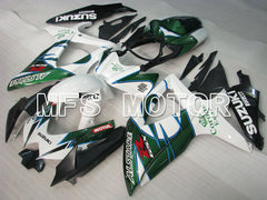 Suzuki GSXR600 GSXR750 2008-2010 Injection ABS Fairing - Corona - White ArmyGreen - MFS2468 - Fairings Kit