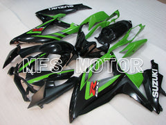 Suzuki GSXR600 GSXR750 2008-2010 Injection ABS Fairing - Factory Style - Black Green - MFS2474 - Fairings Kit