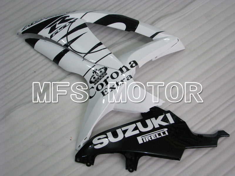 Suzuki GSXR600 GSXR750 2008-2010 Injection ABS Fairing - Corona - Black White - MFS2483 - Fairings Kit