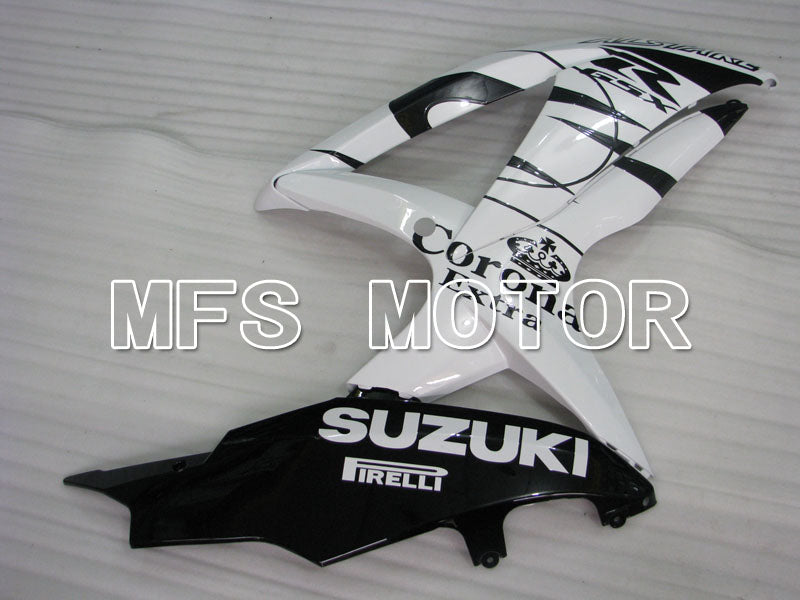 Suzuki GSXR600 GSXR750 2008-2010 Injection ABS Fairing - Corona - Black White - MFS2483 - Fairings Kit