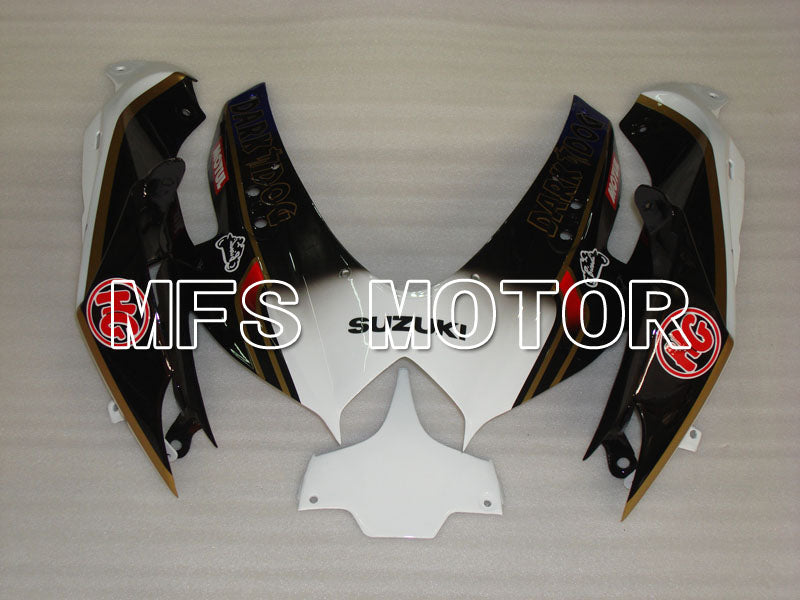 Suzuki GSXR600 GSXR750 2008-2010 Injection ABS Fairing - VIRU - Black White - MFS2491 - Fairings Kit