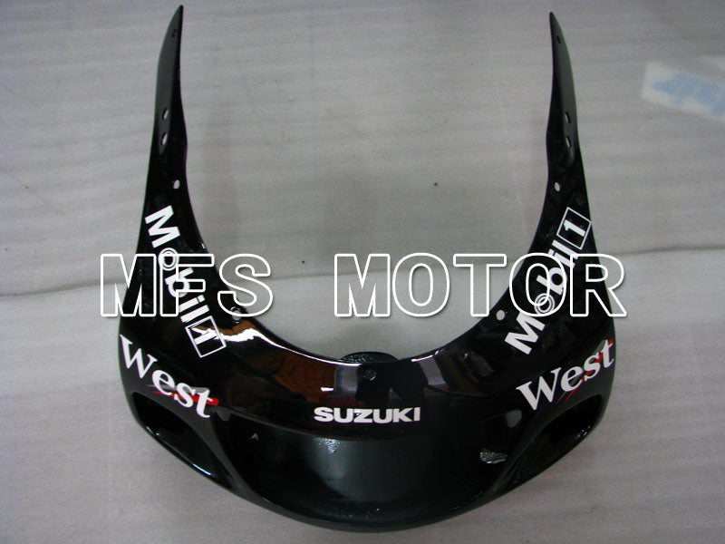 Suzuki GSXR600 1997-2000 ABS Fairing - West - Black White - MFS2535 - Fairings Kit