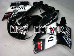 Suzuki GSXR600 1997-2000 ABS Fairing - West - Black White - MFS2535 - Fairings Kit