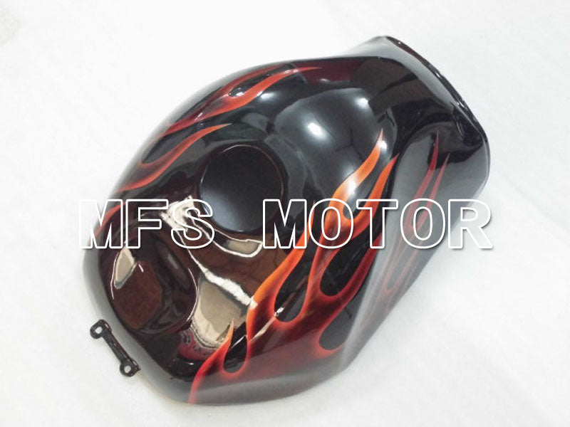 Suzuki GSXR600 1997-2000 ABS Fairing - Flame - Black Orange - MFS2560 - Fairings Kit