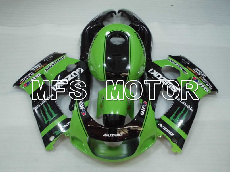 Suzuki GSXR600 1997-2000 ABS Fairing - Monster - Black Green - MFS2561 - Fairings Kit