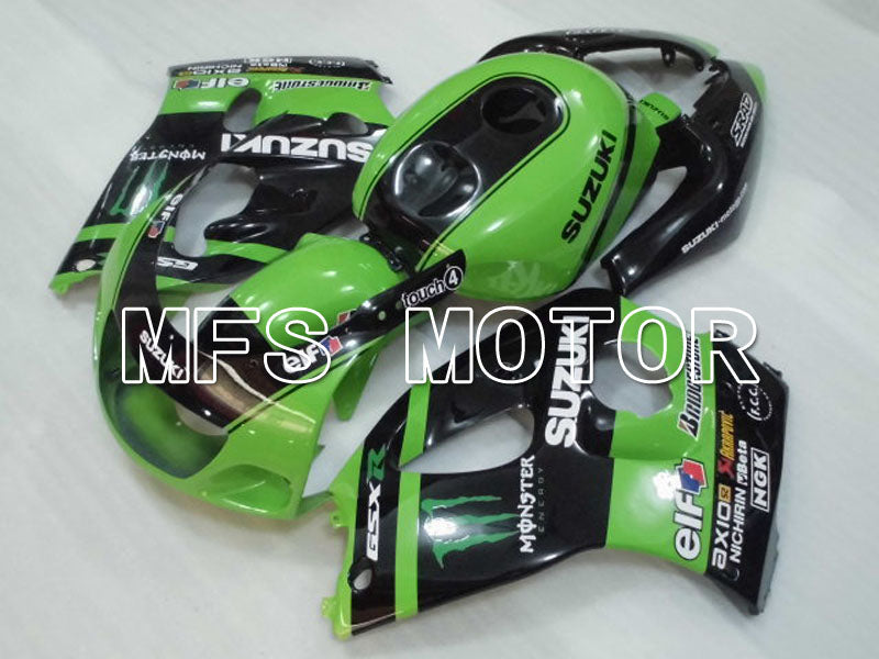Suzuki GSXR750 1996-1999 ABS Fairing - Monster - Black Green - MFS6878 - Fairings Kit