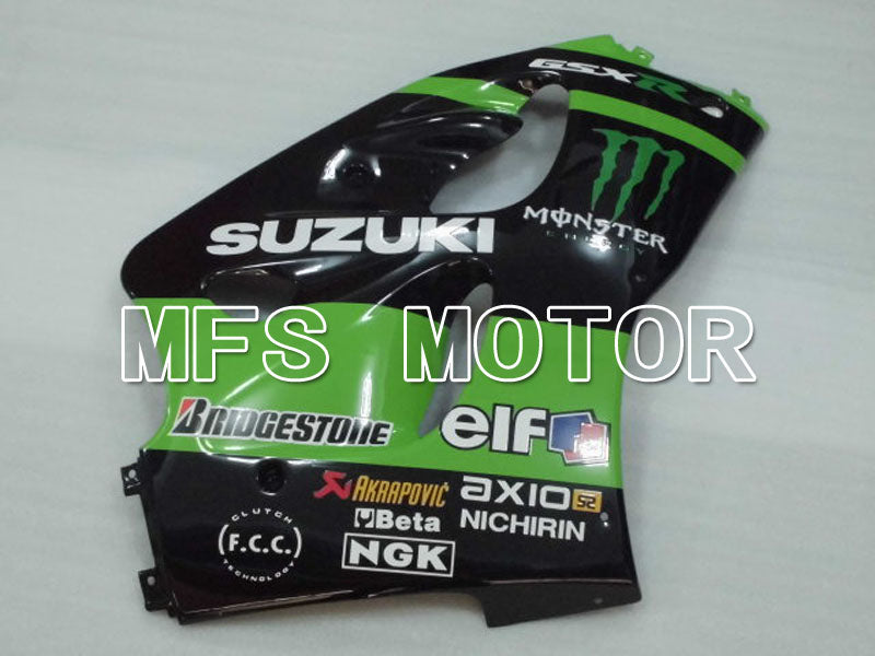 Suzuki GSXR600 1997-2000 ABS Fairing - Monster - Black Green - MFS2561 - Fairings Kit