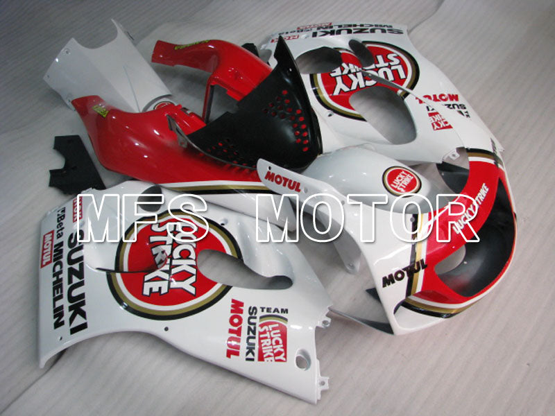 Suzuki GSXR600 1997-2000 ABS Fairing - Lucky Strike - Red White - MFS2562 - Fairings Kit