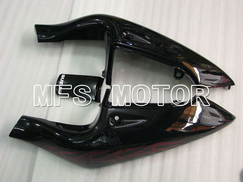 Suzuki GSXR600 1997-2000 ABS Fairing - Flame - Black Red - MFS2563 - Fairings Kit