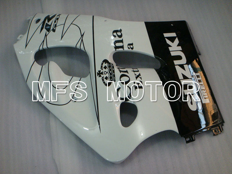 Suzuki GSXR600 1997-2000 ABS Fairing - Corona - Black White - MFS2569 - Fairings Kit