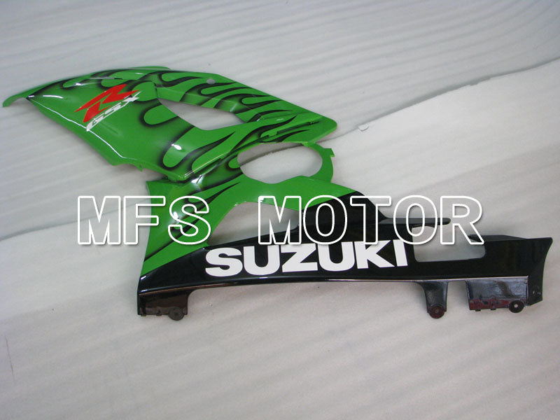 Suzuki GSXR1000 2005-2006 Injection ABS Fairing - Flame - Black Green - MFS2654 - Fairings Kit