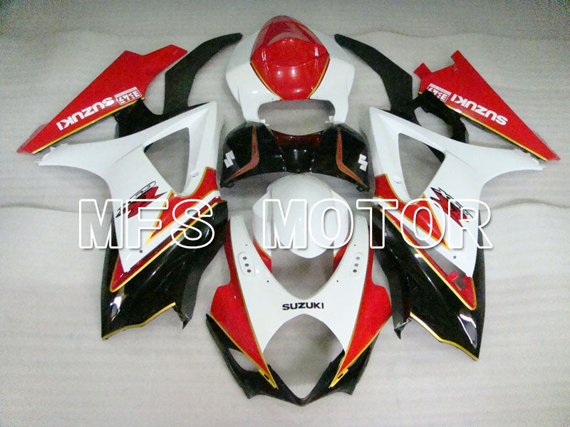 Suzuki GSXR1000 2007-2008 Injection ABS Fairing - Factory Style - Black Red White - MFS2687 - Fairings Kit
