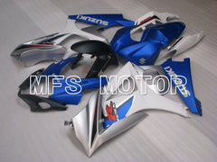 Suzuki GSXR1000 2007-2008 Injection ABS Fairing - Factory Style - White Blue - MFS2693 - Fairings Kit
