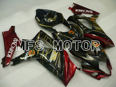 Suzuki GSXR1000 2007-2008 Injection ABS Fairing - BACARDI - Black Red - MFS2694 - Fairings Kit