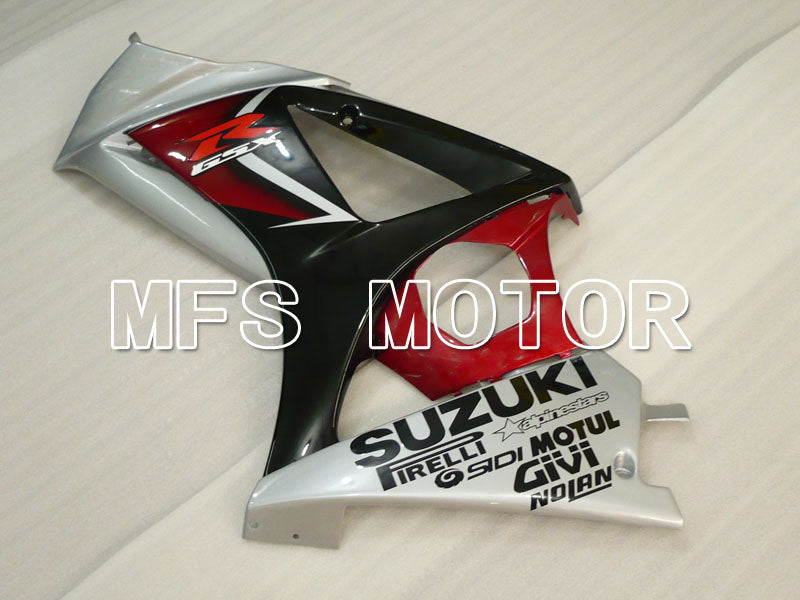 Suzuki GSXR1000 2007-2008 Injection ABS Fairing - Factory Style - Black Red - MFS2695 - Fairings Kit