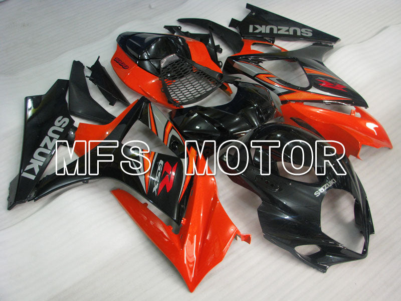 Suzuki GSXR1000 2007-2008 Injection ABS Fairing - Factory Style - Black Orange - MFS2697 - Fairings Kit