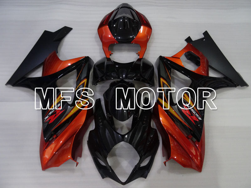 Suzuki GSXR1000 2007-2008 Injection ABS Fairing - Factory Style - Black Orange - MFS2698 - Fairings Kit