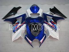 Suzuki GSXR1000 2007-2008 Injection ABS Fairing - Factory Style - White Blue - MFS2706 - Fairings Kit