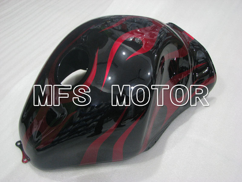 Suzuki GSXR1300 Hayabusa 1999-2007 Injection ABS Fairing - Flame - Black Red - MFS2807 - Fairings Kit