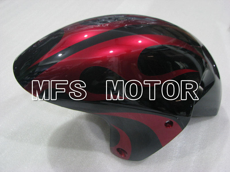 Suzuki GSXR1300 Hayabusa 1999-2007 Injection ABS Fairing - Flame - Black Red - MFS2807 - Fairings Kit