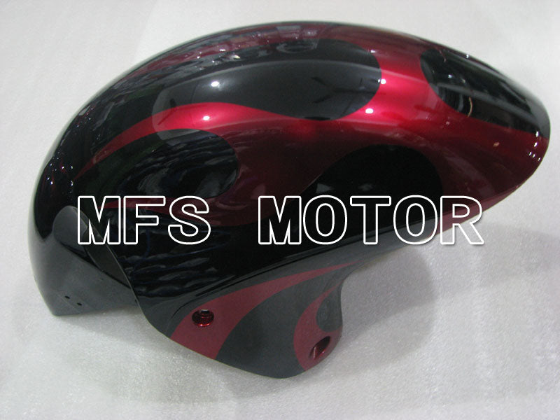 Suzuki GSXR1300 Hayabusa 1999-2007 Injection ABS Fairing - Flame - Black Red - MFS2807 - Fairings Kit