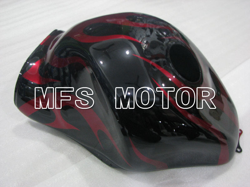 Suzuki GSXR1300 Hayabusa 1999-2007 Injection ABS Fairing - Flame - Black Red - MFS2807 - Fairings Kit