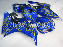 Honda CBR1000RR 2006-2007 Injection ABS Fairing - Flame - Blue - MFS2885 - Fairings Kit