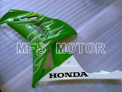 Honda CBR1000RR 2006-2007 Injection ABS Fairing - Flame - White Green - MFS2919 - Fairings Kit