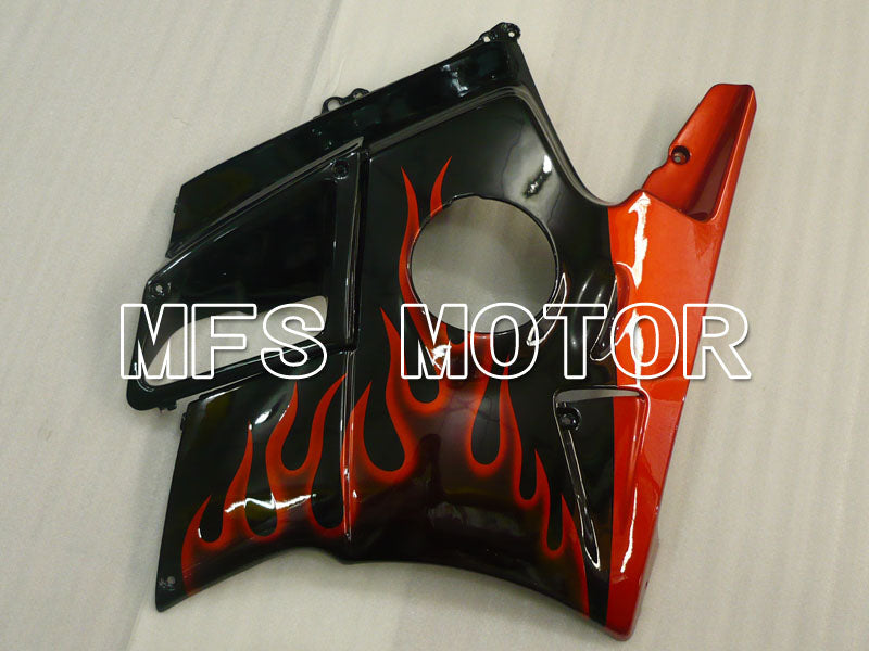 Honda CBR600 F2 1991-1994 ABS Fairing - Flame - Black Orange - MFS3103 - Fairings Kit
