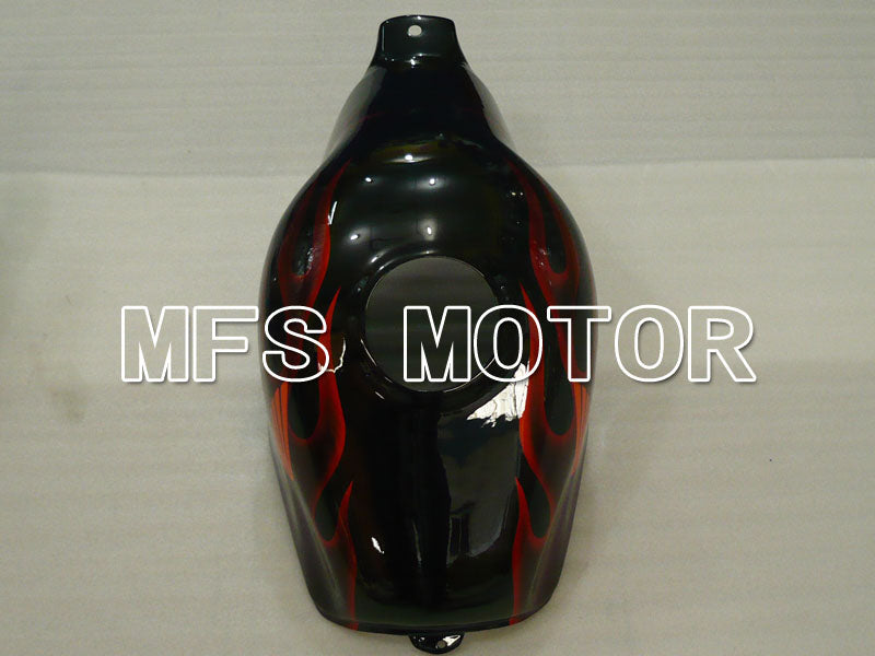 Honda CBR600 F2 1991-1994 ABS Fairing - Flame - Black Orange - MFS3103 - Fairings Kit