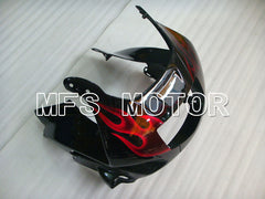 Honda CBR600 F2 1991-1994 ABS Fairing - Flame - Black Red - MFS3111 - Fairings Kit