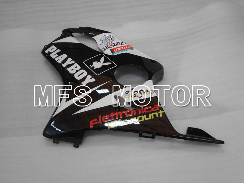 Honda CBR600 F4i 2001-2003 Injection ABS Fairing - PlayBoy - Black White - MFS3170 - Fairings Kit