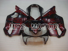 Honda CBR900RR 929 2000-2001 Injection ABS Fairing - Flame - Black Red - MFS3200 - Fairings Kit