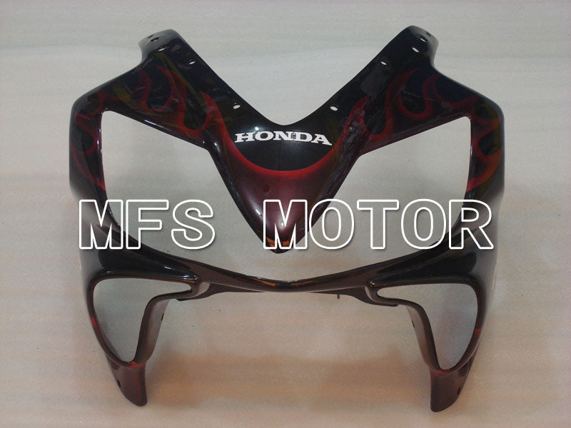 Honda CBR900RR 929 2000-2001 Injection ABS Fairing - Flame - Black Red - MFS3200 - Fairings Kit