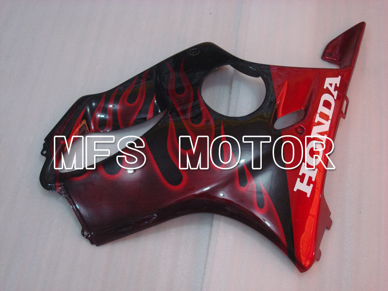 Honda CBR900RR 929 2000-2001 Injection ABS Fairing - Flame - Black Red - MFS3200 - Fairings Kit