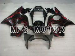 Honda CBR900RR 954 2002-2003 Injection ABS Fairing - Flame - Black Red - MFS3226 - Fairings Kit
