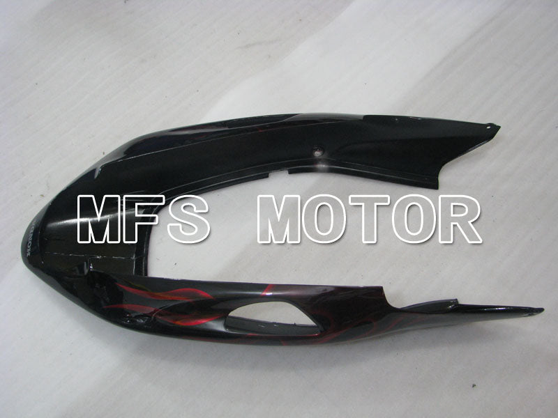 Honda CBR1100XX 1996-2007 Injection ABS Fairing - Flame - Black Red - MFS3245 - Fairings Kit