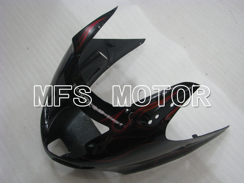 Honda CBR1100XX 1996-2007 Injection ABS Fairing - Flame - Black Red - MFS3245 - Fairings Kit