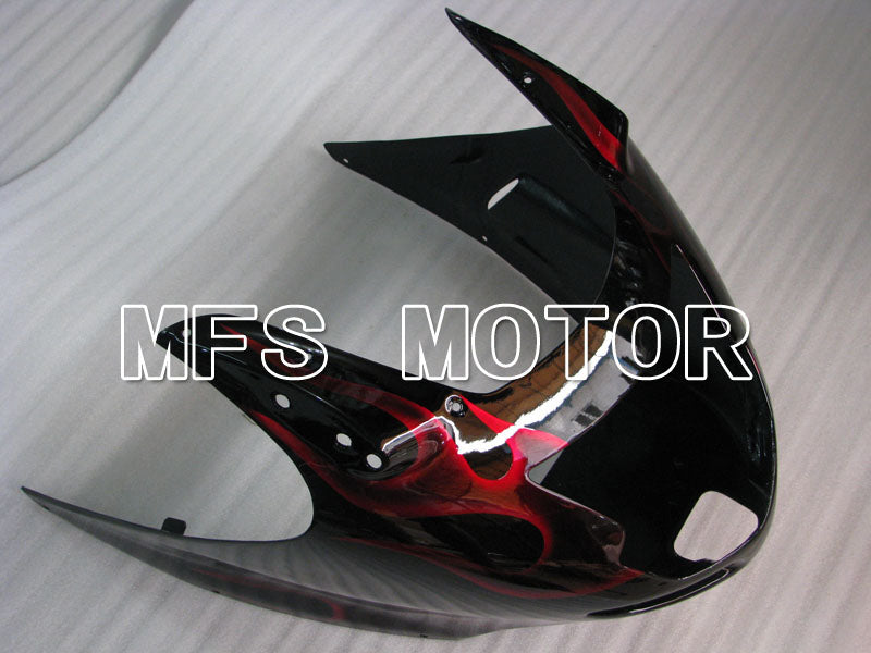 Honda CBR1100XX 1996-2007 Injection ABS Fairing - Flame - Black Red - MFS3249 - Fairings Kit