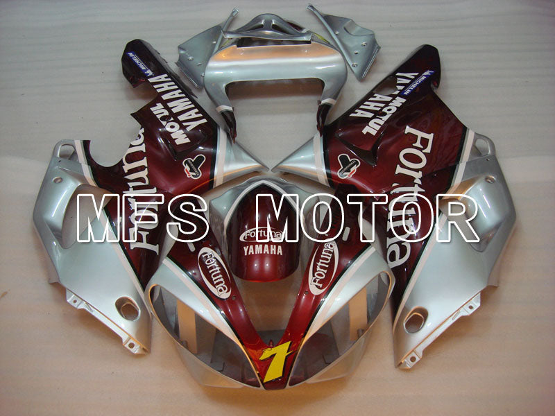 Yamaha YZF-R1 2000-2001 Injection ABS Fairing - Fortuna - Red Silver - MFS3268 - Fairings Kit