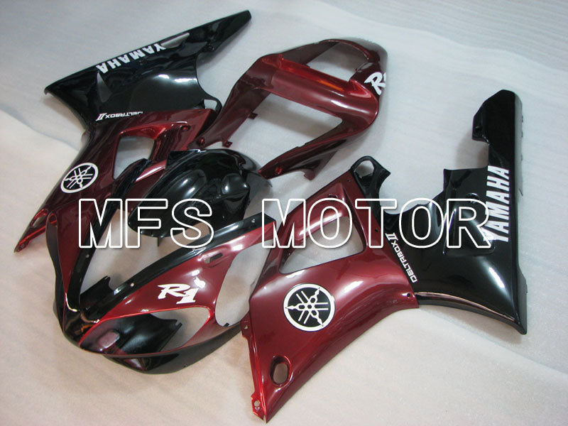 Yamaha YZF-R1 2000-2001 Injection ABS Fairing - Factory Style - Black Red - MFS3280 - Fairings Kit