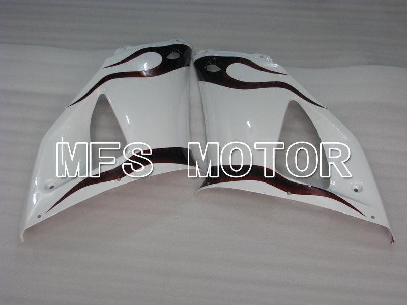 Yamaha YZF-R1 1998-1999 Injection ABS Fairing - Flame - Black White - MFS3403 - Fairings Kit