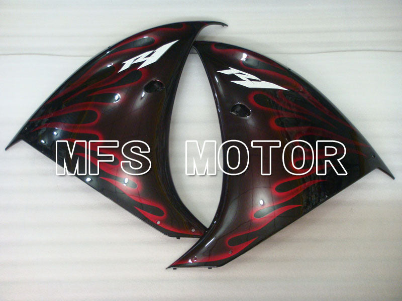 Yamaha YZF-R1 2009-2011 Injection ABS Fairing - Flame - Black Red wine color - MFS3450 - Fairings Kit