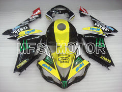 Yamaha YZF-R1 2007-2008 Injection ABS Fairing - Monster - Black Yellow - MFS3465 - Fairings Kit