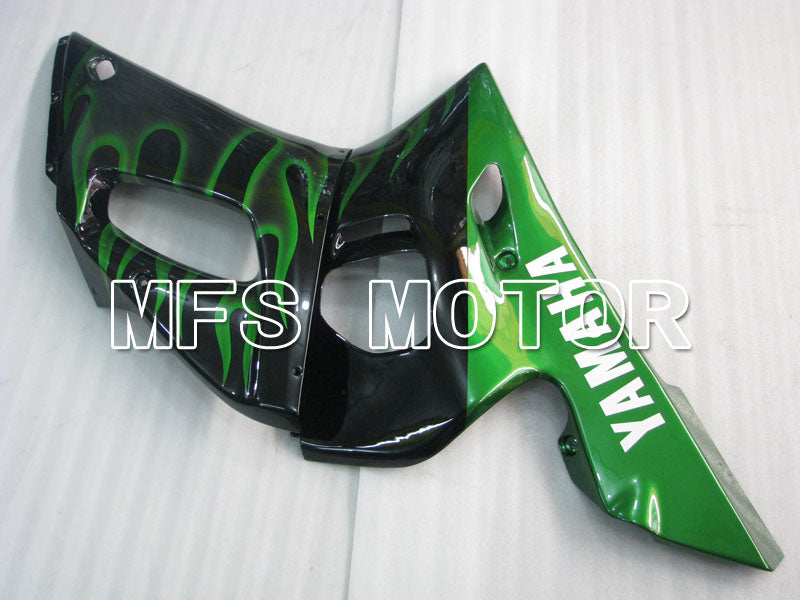 Yamaha YZF-R6 1998-2002 Injection ABS Fairing - Flame - Black Green - MFS3520 - Fairings Kit