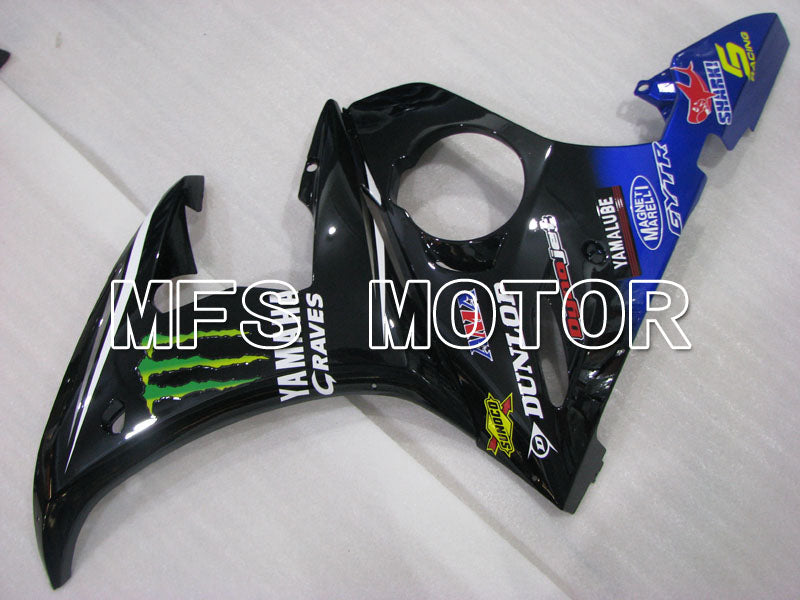 Yamaha YZF-R6 2003-2004 Injection ABS Fairing - Monster - Blue Black - MFS3534 - Fairings Kit