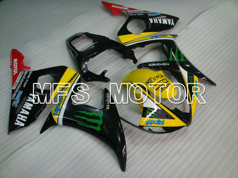 Yamaha YZF-R6 2003-2004 Injection ABS Fairing - Monster - Yellow Black - MFS3582 - Fairings Kit