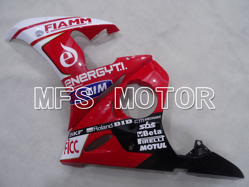 Yamaha YZF-R6 2005 Injection ABS Fairing - FIAMM - Red White - MFS3654 - Fairings Kit